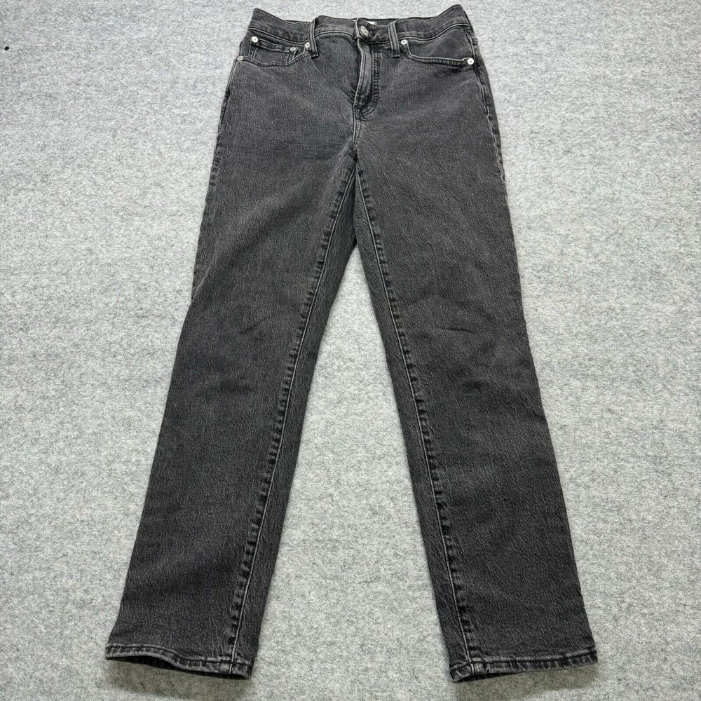 Madewell Black Washed Mid Rise Perfect Vintage Jeans 26